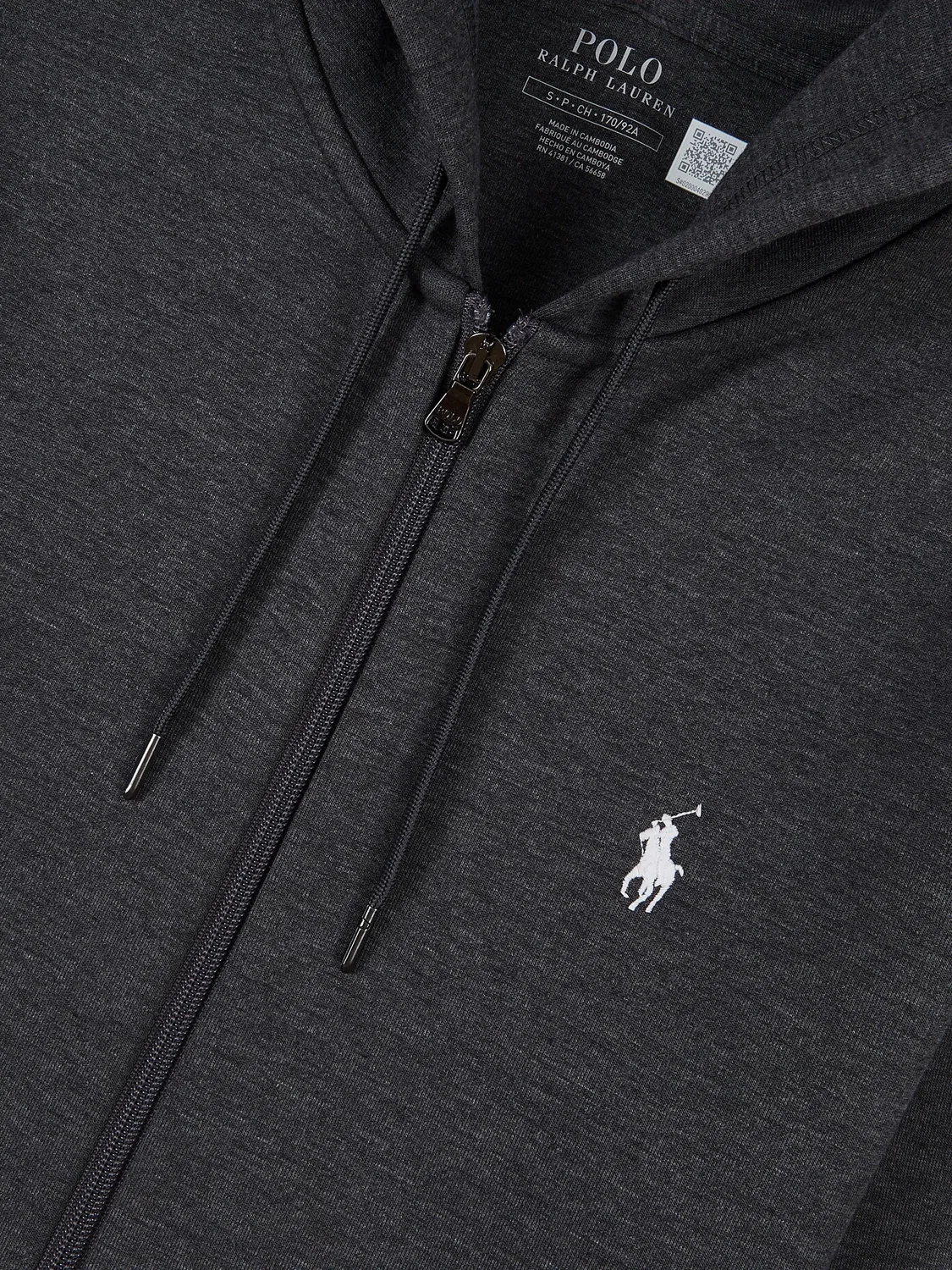 Худи на молнии черного цвета Polo Ralph Lauren, черный — фото 2