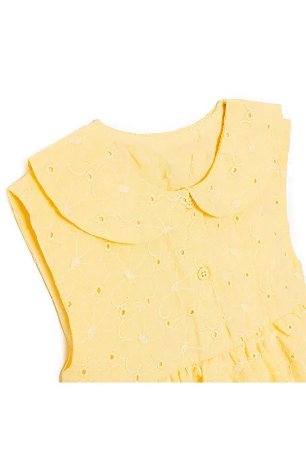 Детское платье для девочек с цветочным принтом Hellobaby ditsy flower dress Ebebek Hello Baby, Yellow — фото 3