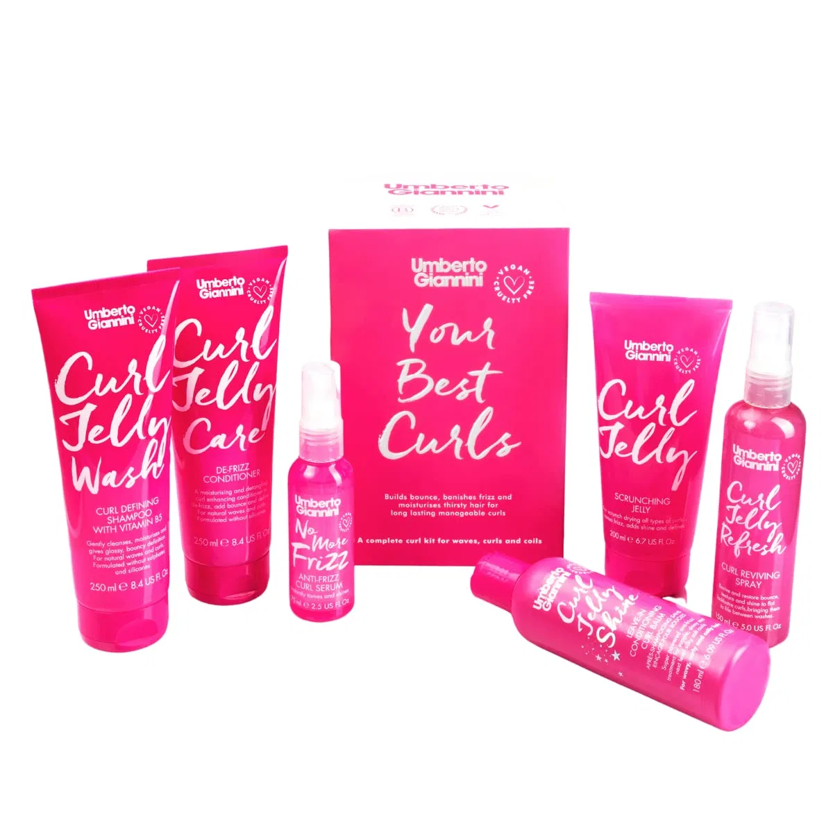 Подарочный набор для укладки вьющихся волос Umberto Giannini Your Best Curls (6 продуктов) Umberto Giannini