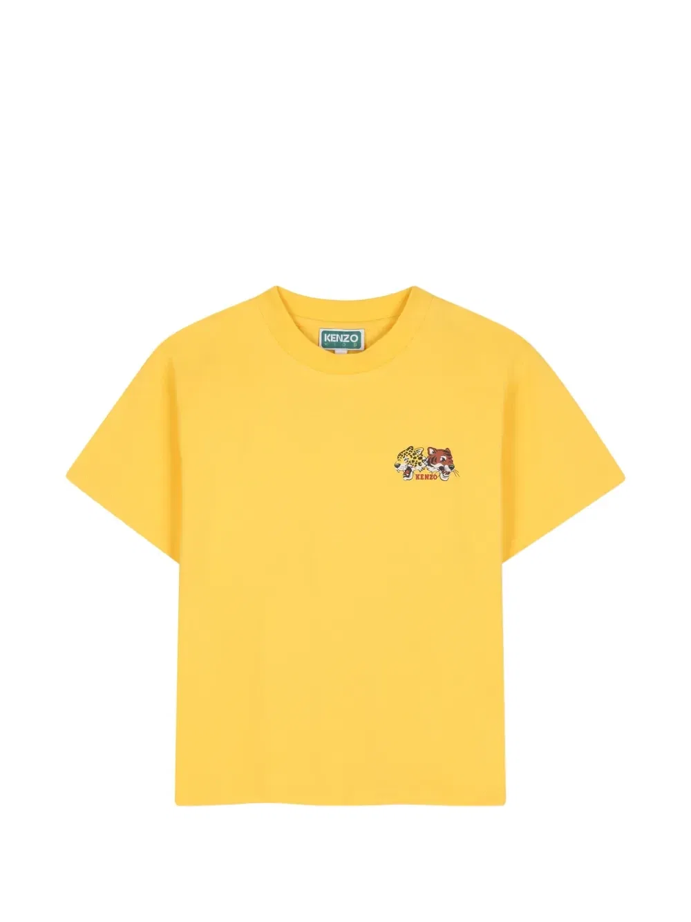 Футболка с коротким рукавом и логотипом Kenzo Kids, желтый