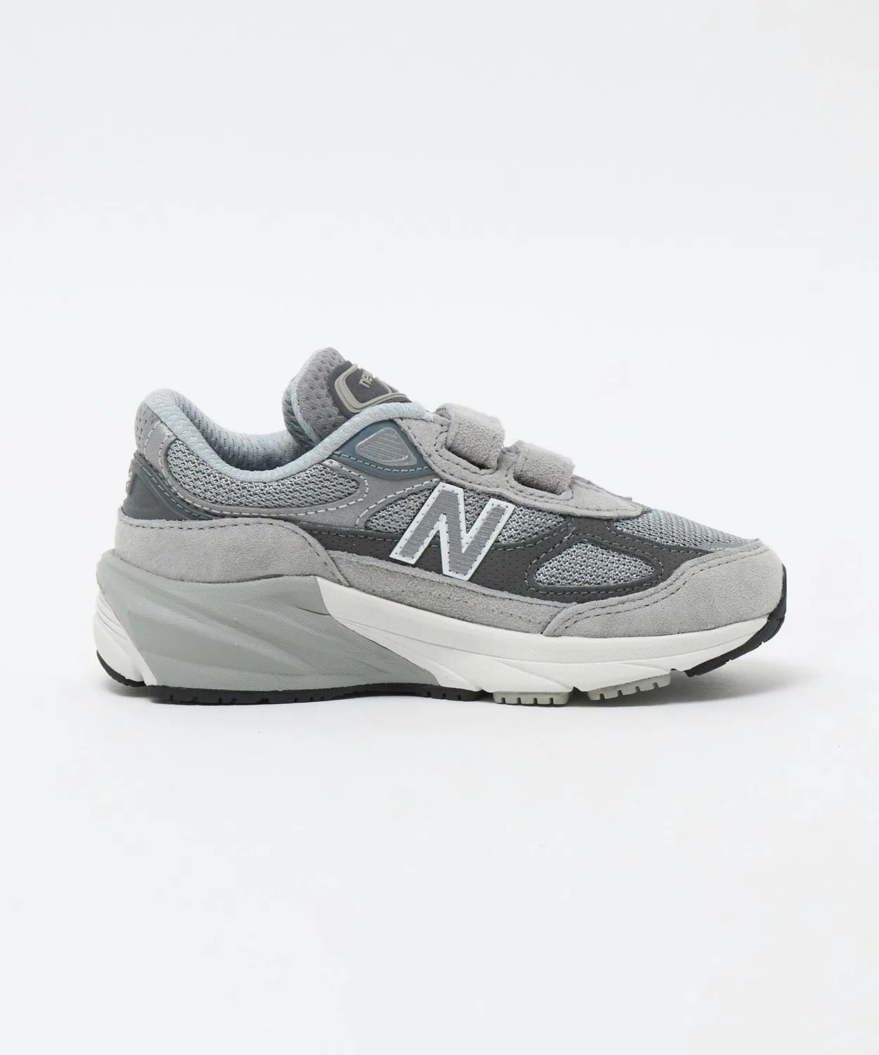 Детские кроссовки с липучкой PV990 New Balance, Grey — фото 4
