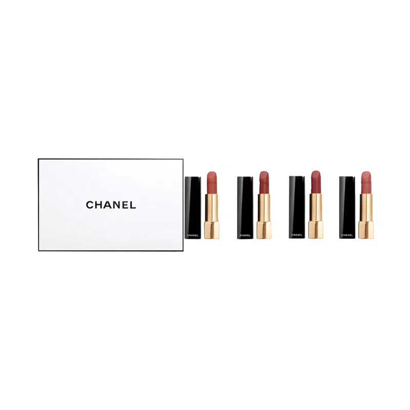 Женский набор помад бархатистых CHANEL Charm Velvet, 4 шт, 3.5 г, CHANEL, Red