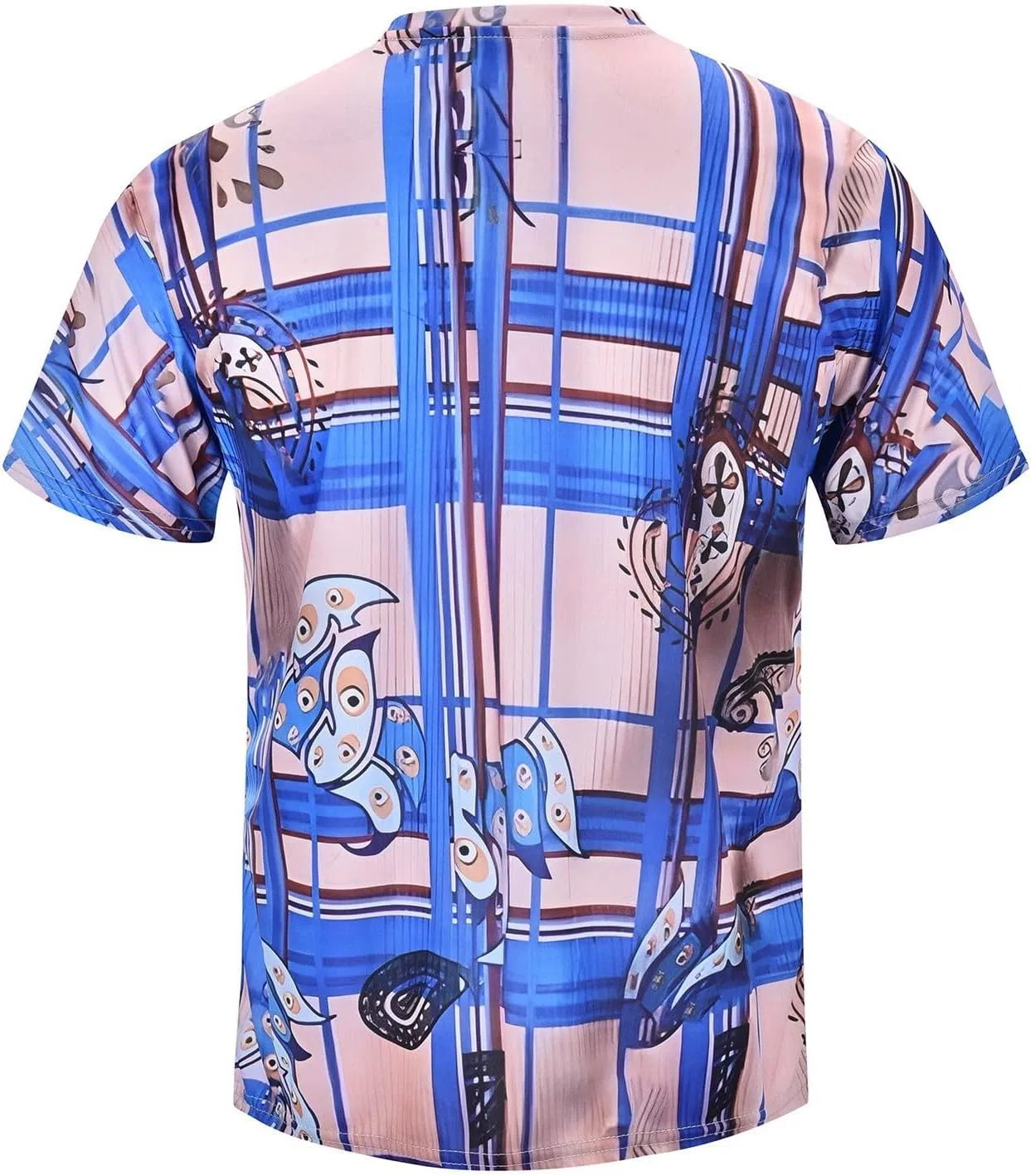 Мужская футболка с принтом Heavy Weight Oversize, Sky Blue — фото 3