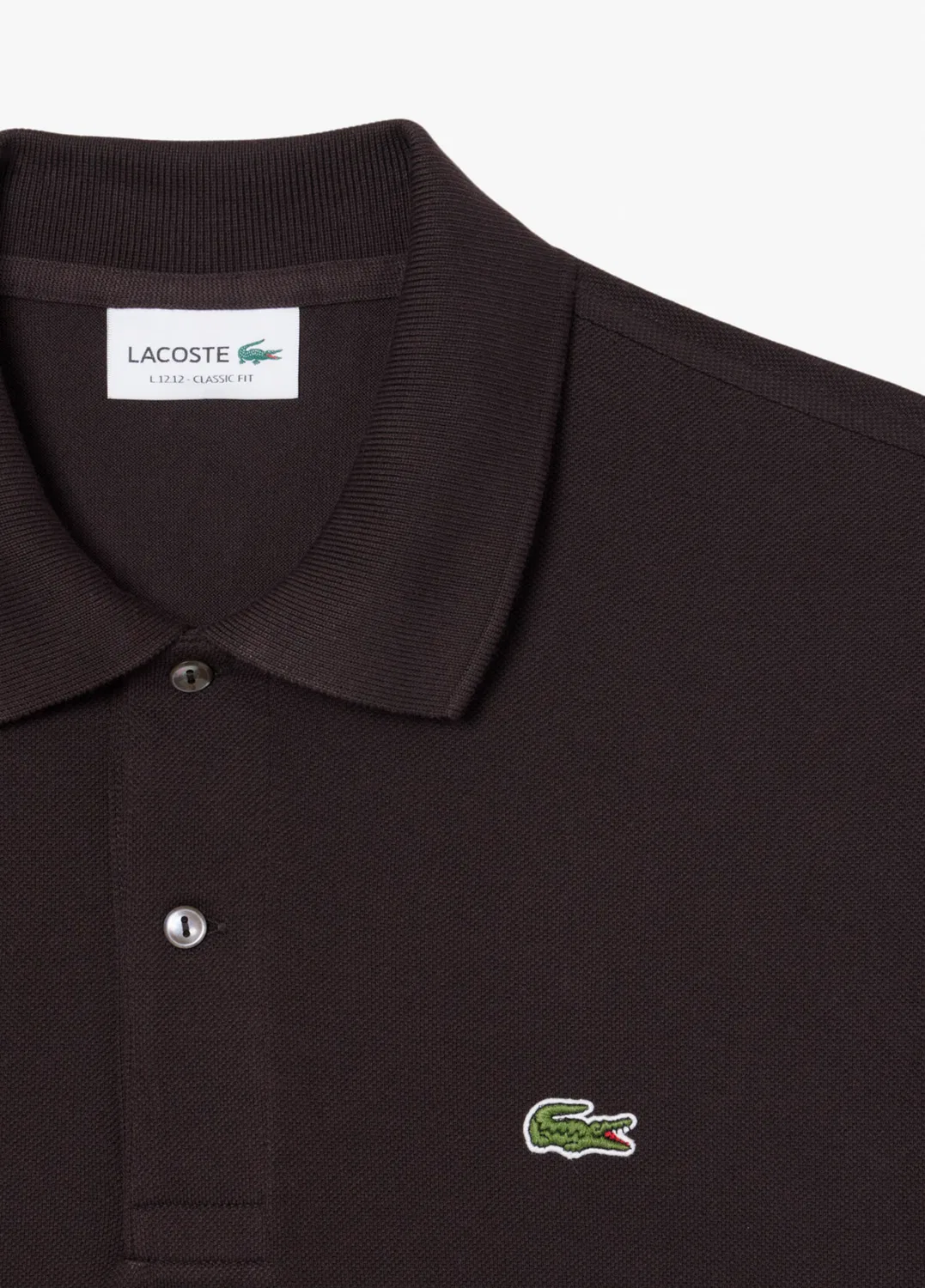 Поло Lacoste L.12.12 Classic Fit, brown — фото 2