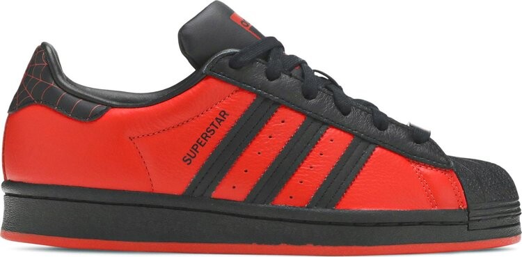 

Кроссовки Adidas Marvel x Playstation x Superstar J 'Spider-Man: Miles Morales', красный