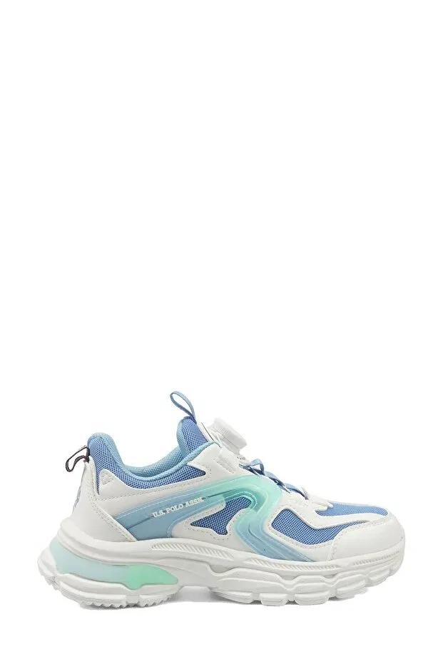 Детские кроссовки для мальчиков на шнуровке Tully jr 6fx white U.S. Polo Assn., White-102155818