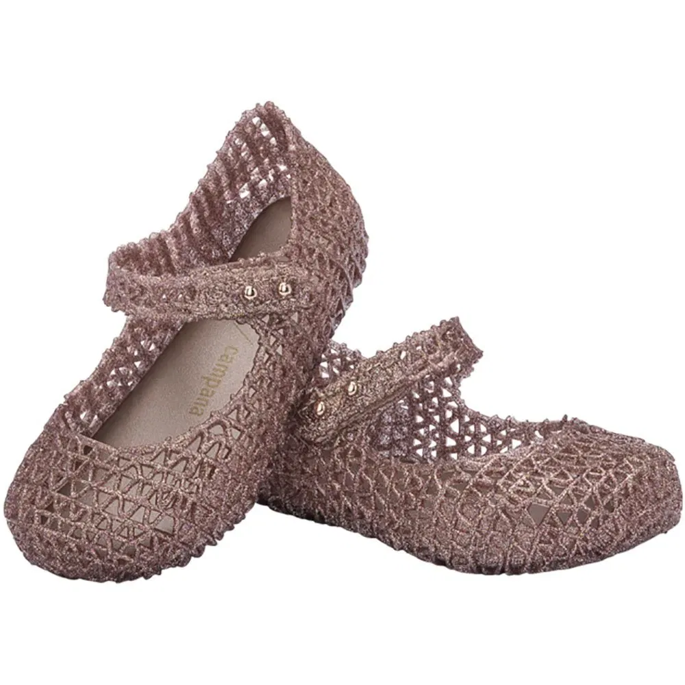 Балетки Melissa Mini Campana Papel Melissa, розовый — фото 4