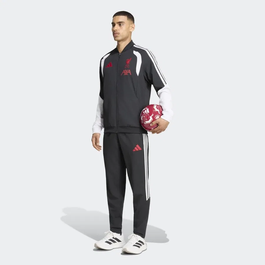 Куртка спортивная с длинным рукавом adidas Liverpool FC 26/27 Tiro, Черный — фото 4
