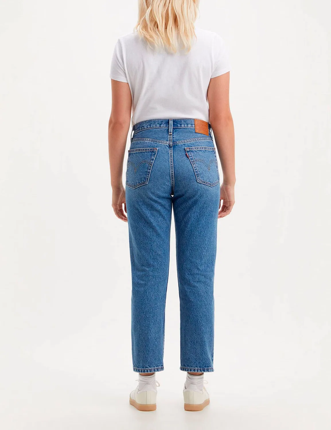 Женские джинсы кроп с моделью 501 Levi's, Indigo Blue — фото 2