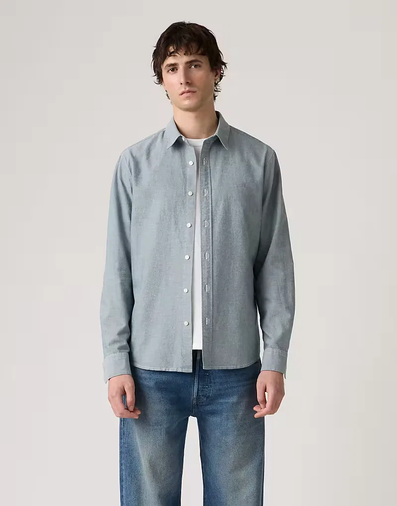 Классическая рубашка Levi's Battery, зеленый