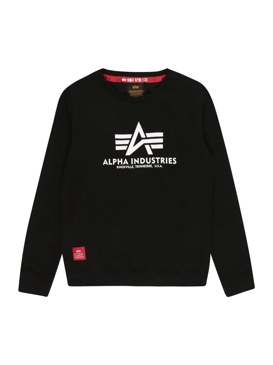 Толстовка ALPHA INDUSTRIES черного цвета