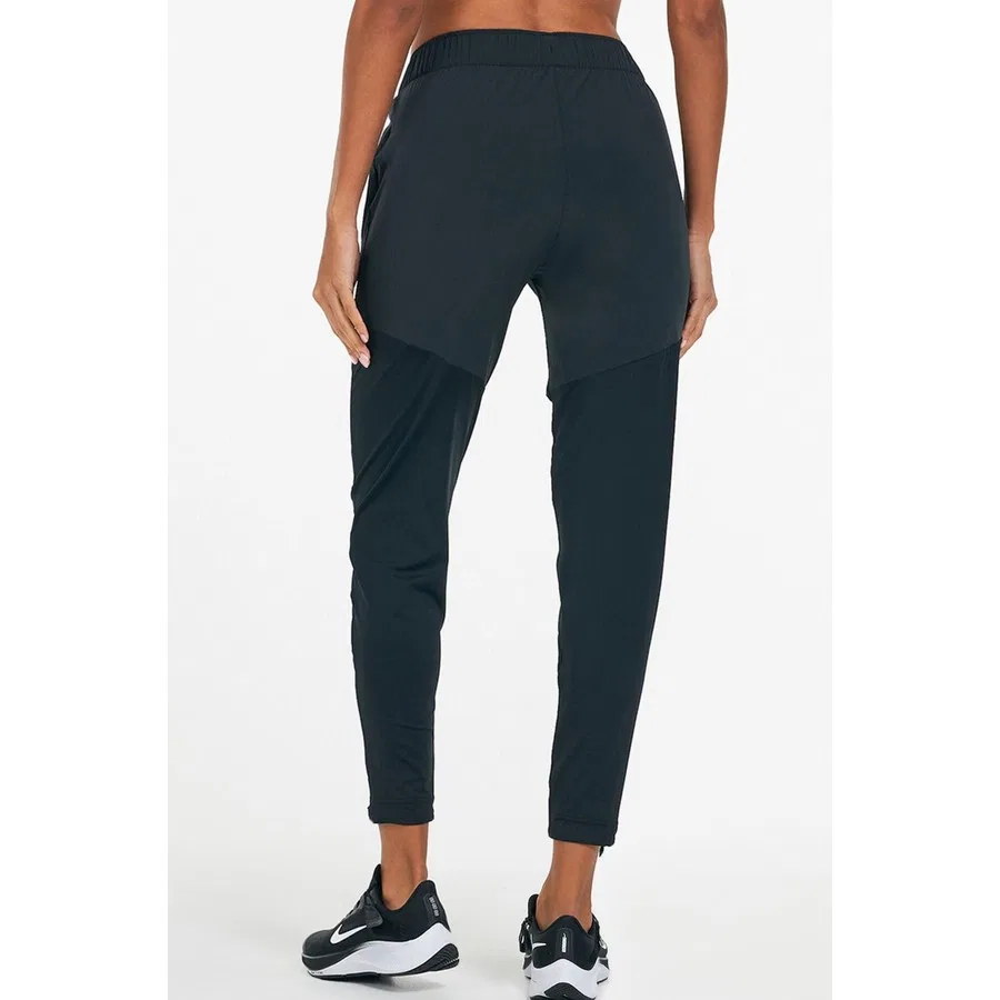 Спортивные брюки с молнией по низу Dri-Fit Essential Running Nike, Черный — фото 3