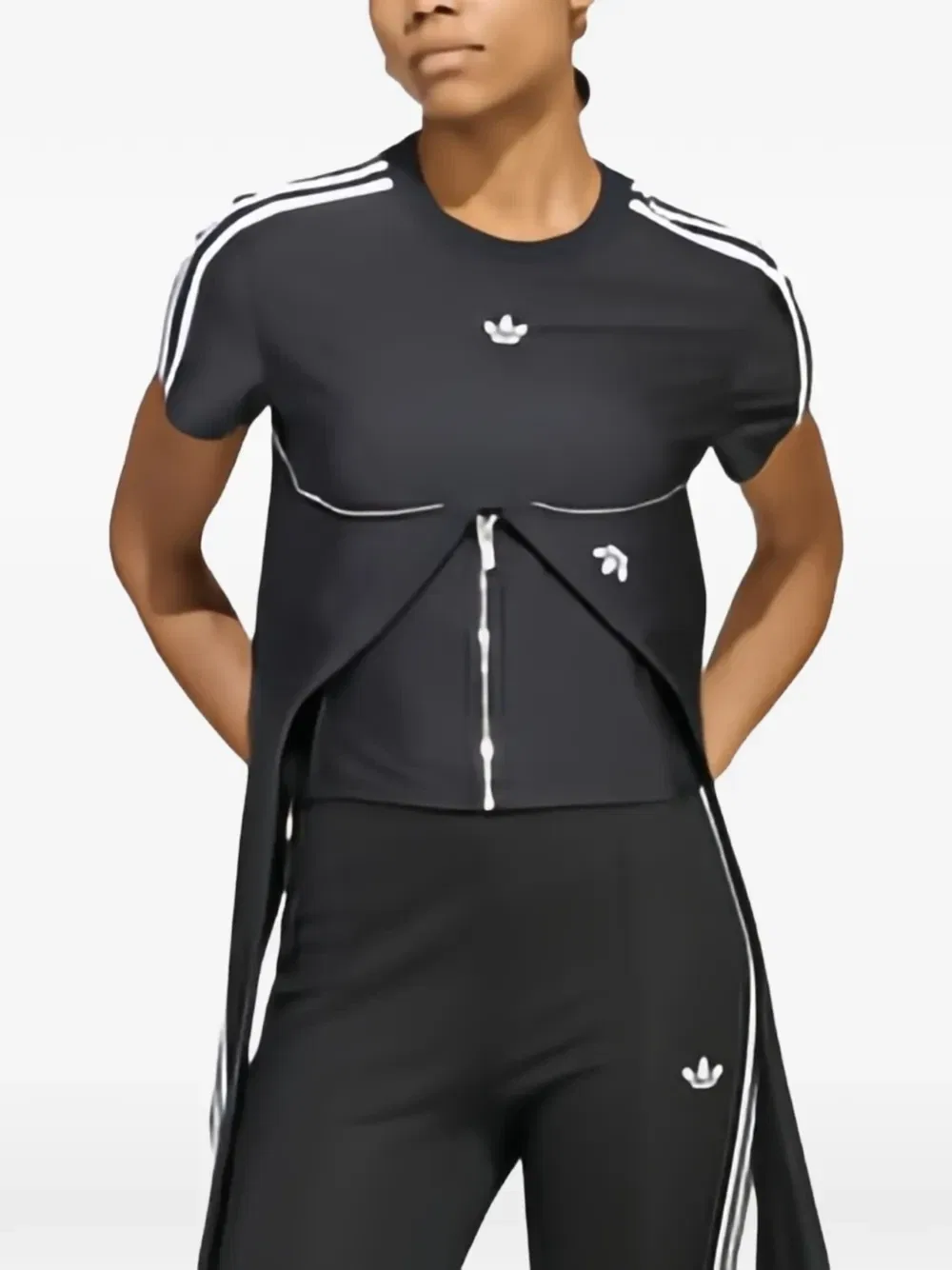 Mia Marquez футболка-корсет Adidas, черный