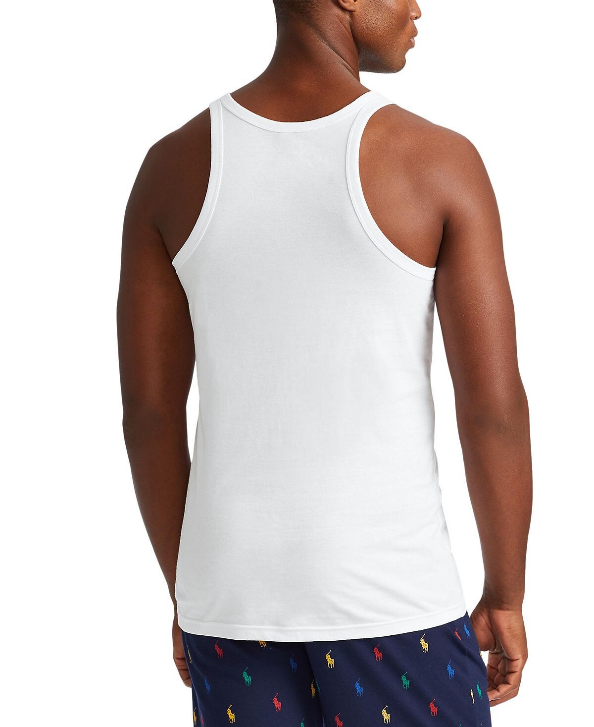Мужчины 3-pk. классические майки slim fit Polo Ralph Lauren, белый — фото 3