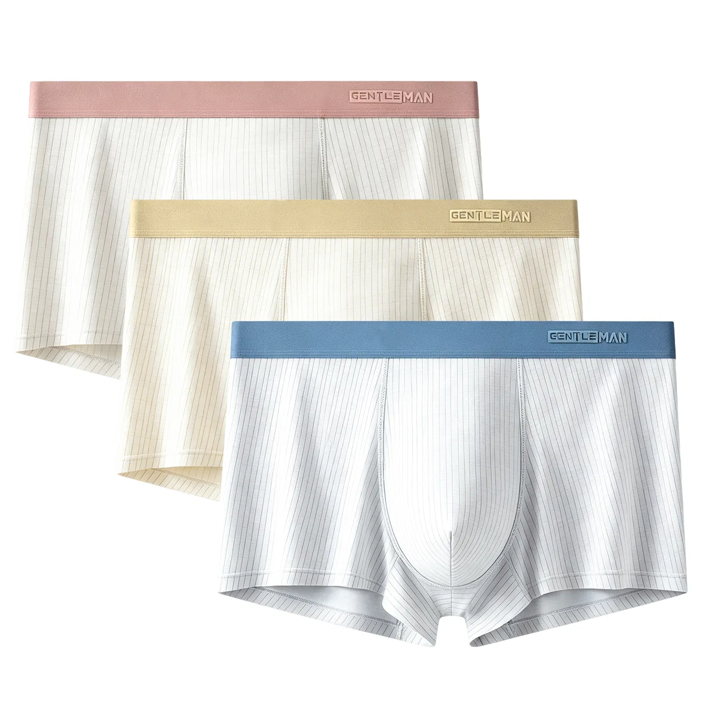Детские трусы для мальчиков с U-образным дизайном Red bean, Moonlight White-Tianlan Yellow