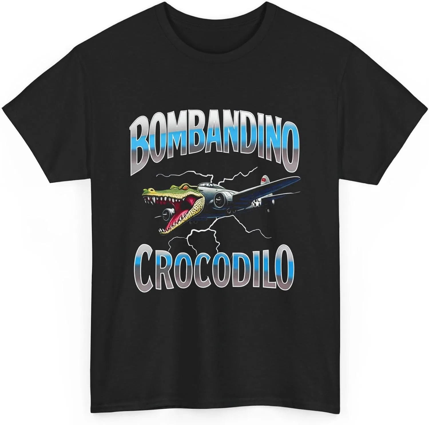 Футболка с принтом Bombandino Crocodilo, чёрный