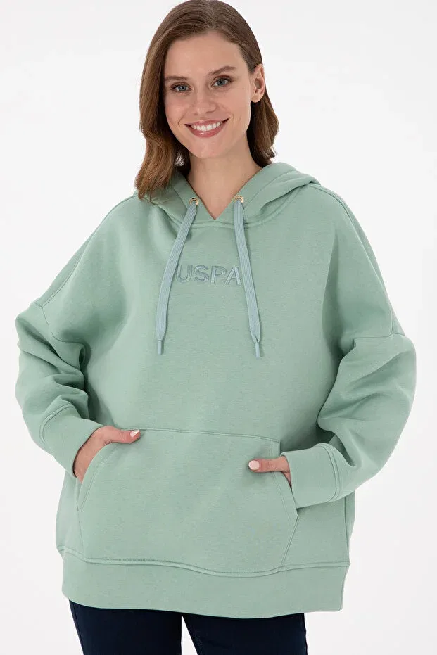 Женские свитшот с капюшоном Water Green U.S. Polo Assn., Water Green — фото 3