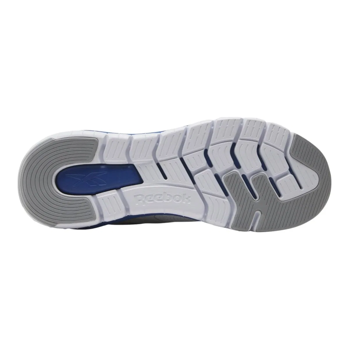 Детские кроссовки для мальчиков Reebok Flex Trainer, Mist Grey Ftwr White Vector Blue — фото 3