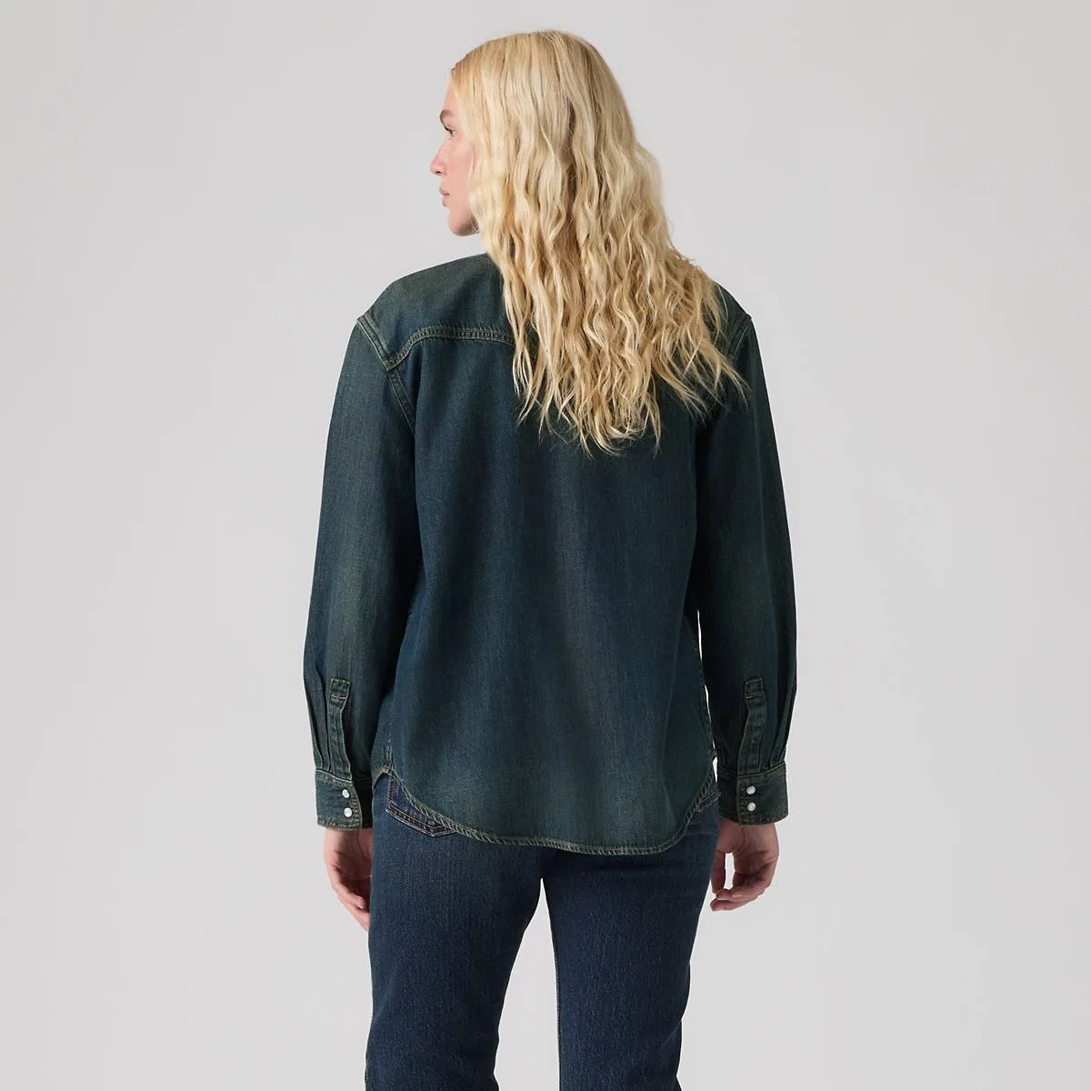 Рубашка в западном стиле Теодоры Levi's, High Vibration Western - Blue — фото 4