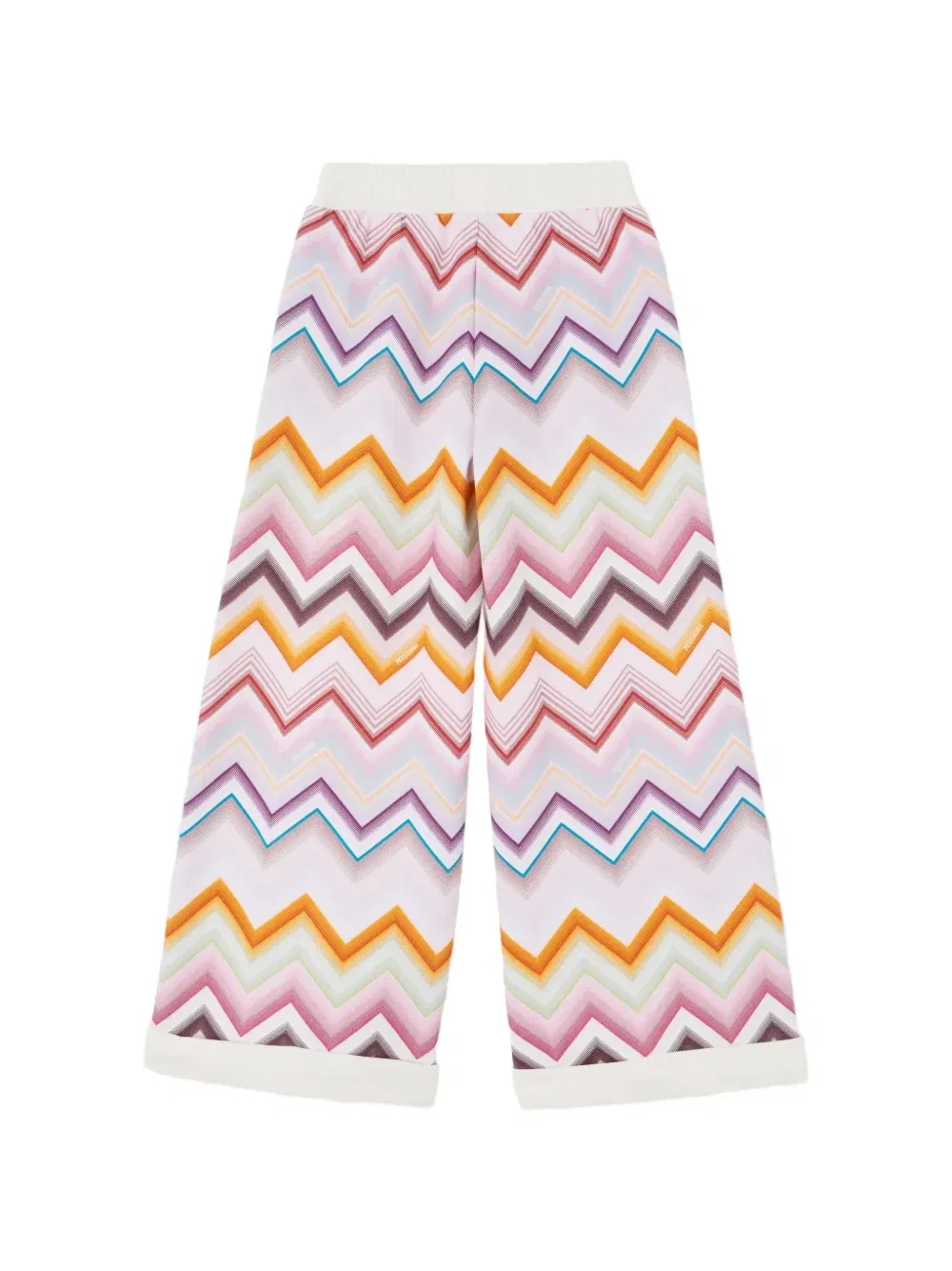 Спортивные брюки с зигзагообразным принтом Missoni Kids, бежевый — фото 2