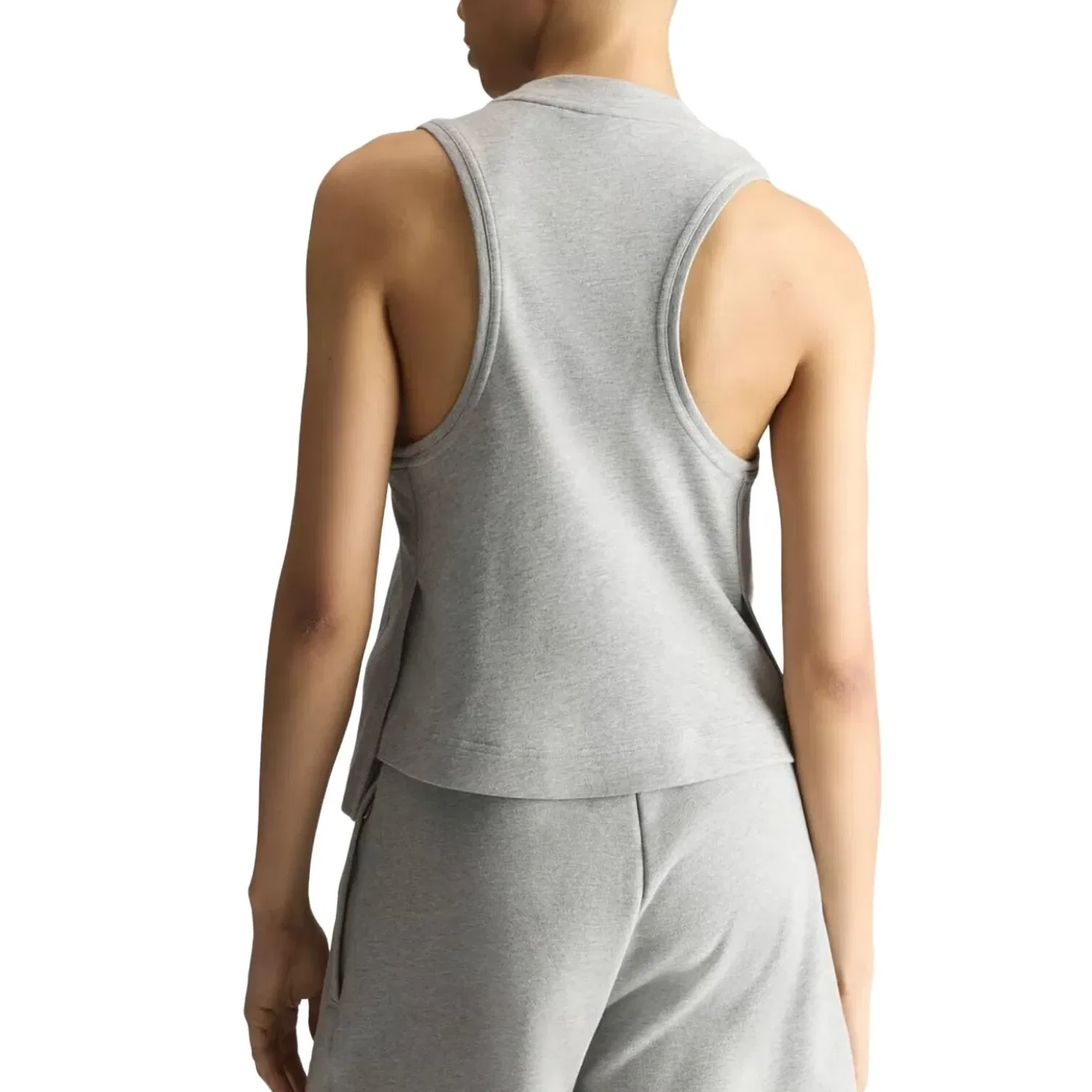 Женская футболка Stella McCartney Tank Top Asia Sizing 'Medium Gray Heather Orbit Gray' adidas, Medium Gray Heather / Orbit Gray — фото 3