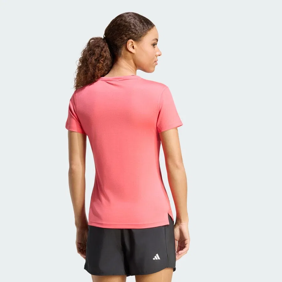 Спортивная футболка ADIDAS PERFORMANCE Performance Shirt 'Essentials' малинового цвета — фото 4