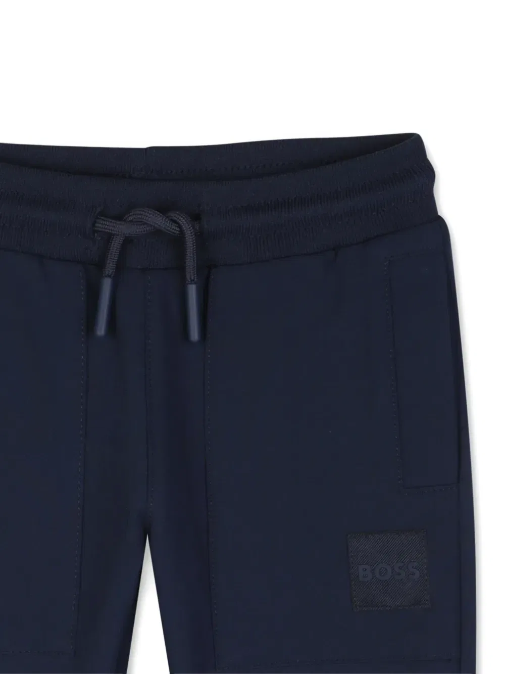 Спортивные брюки с кулиской и нашивкой-логотипом Boss Kidswear, синий — фото 3
