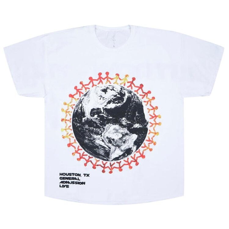 

Футболка Cactus Jack by Travis Scott Around The World T-Shirt 'White', белый