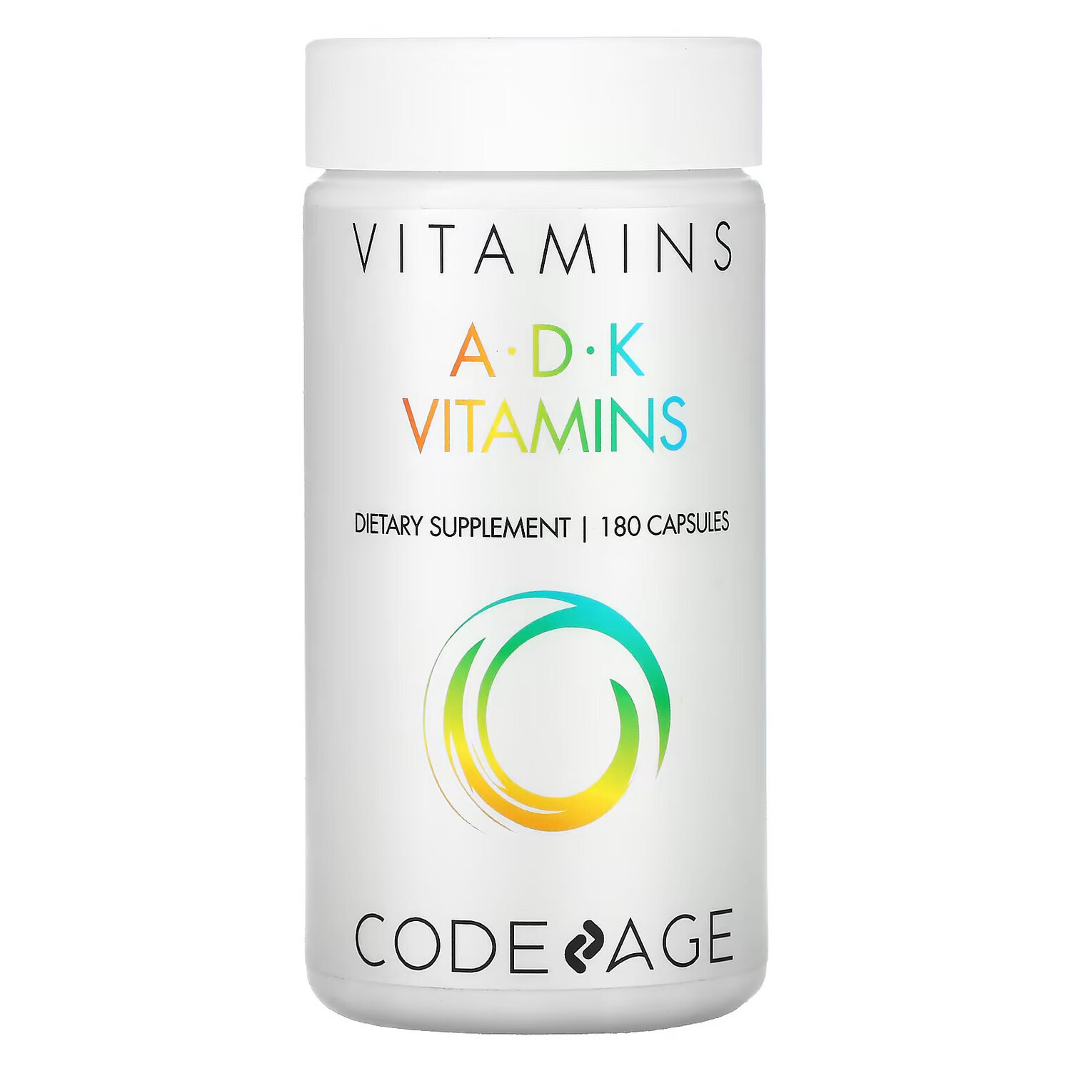 

Codeage, витамины A, D и K, 180 капсул