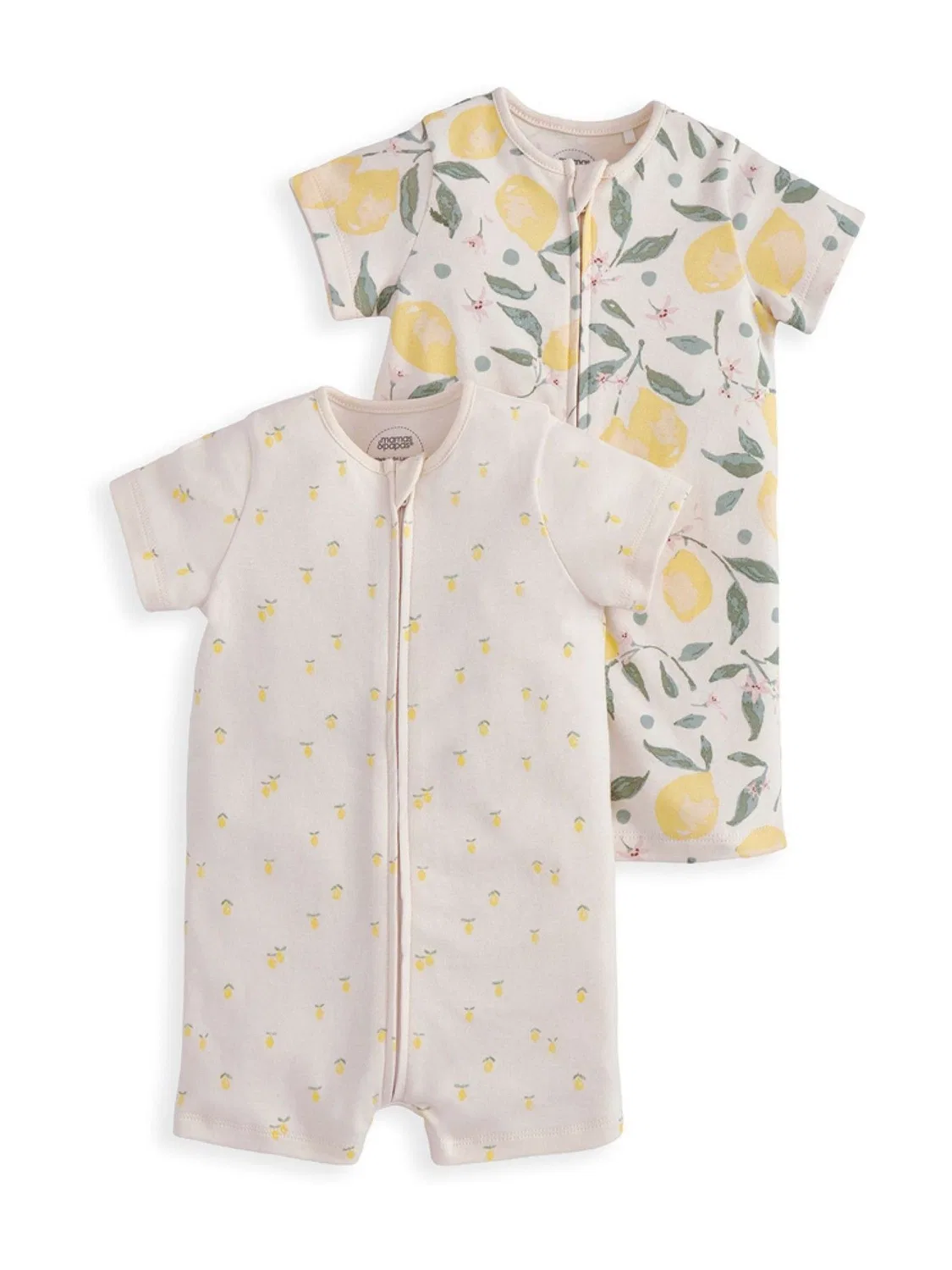 Комбинезон короткий Mamas & Papas Lemon Rompers 2 Pack, желтый — фото 2