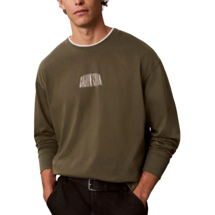 Мужской свитшот с круглым вырезом Calvin Klein, Green