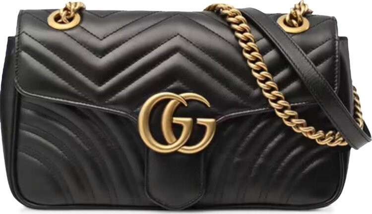 

Сумка Gucci GG Marmont Small Matelassé Shoulder Bag Black, черный