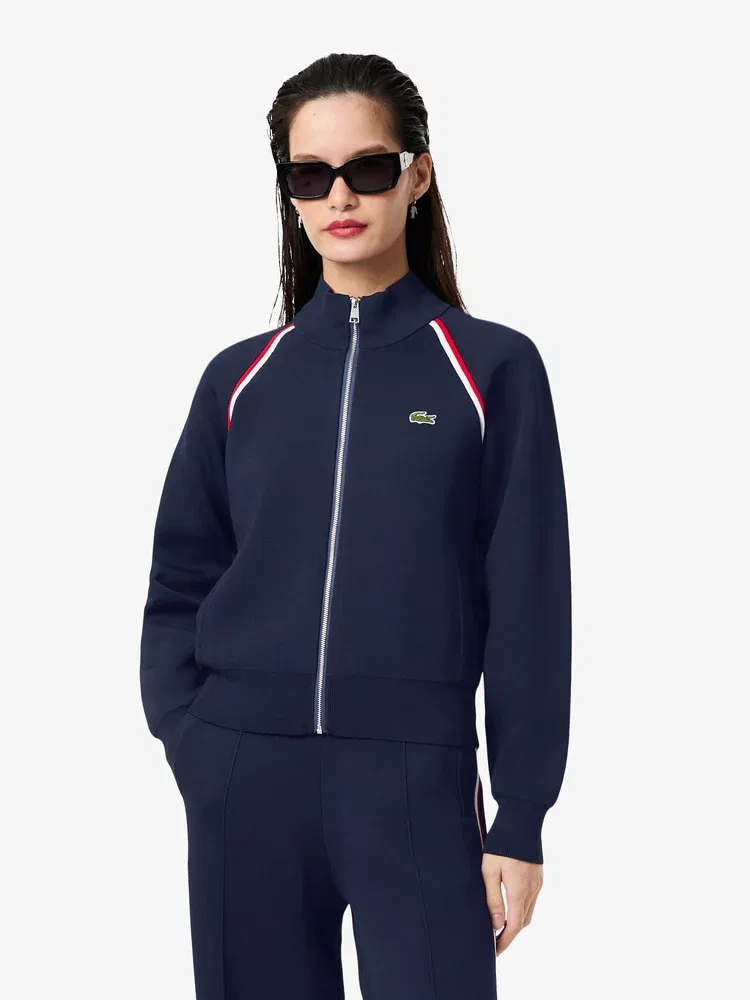 Свитер женский LACOSTE Double Face Zip, Navy