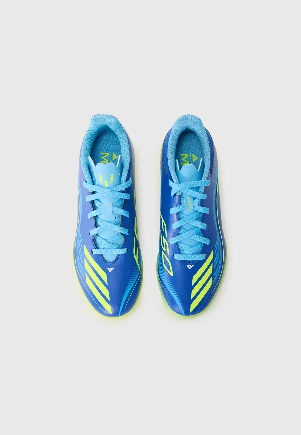 Футбольные бутсы F50 унисекс для искусственных газонов Adidas Performance, Royal Blue/Solar Yellow — фото 4