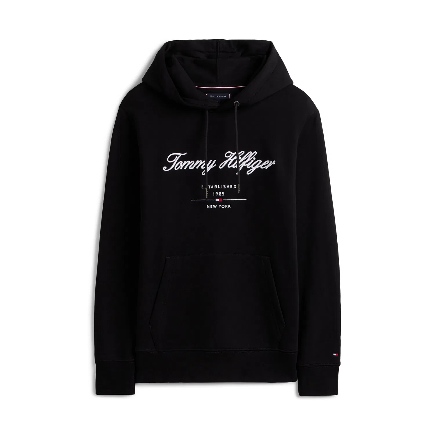 Мужской худи с накладным логотипом Tommy Hilfiger, Black — фото 4