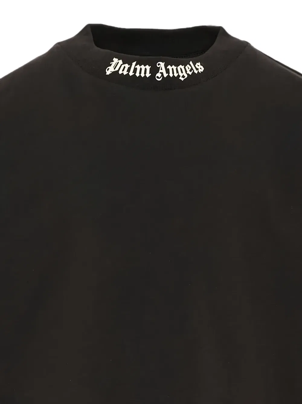 Футболка с логотипом и спущенными плечами Palm Angels Kids, черный — фото 3