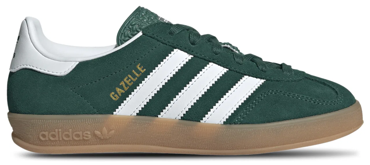 Кроссовки для мальчиков Gazelle Indoor Adidas, цвет Collegiate Green/White