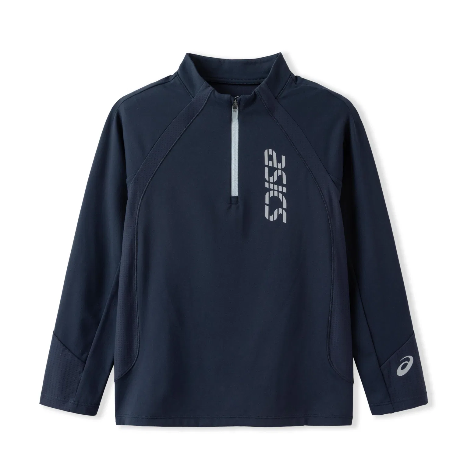 Детская футболка с воротником-стойкой ASICS Navy Blue 5003
