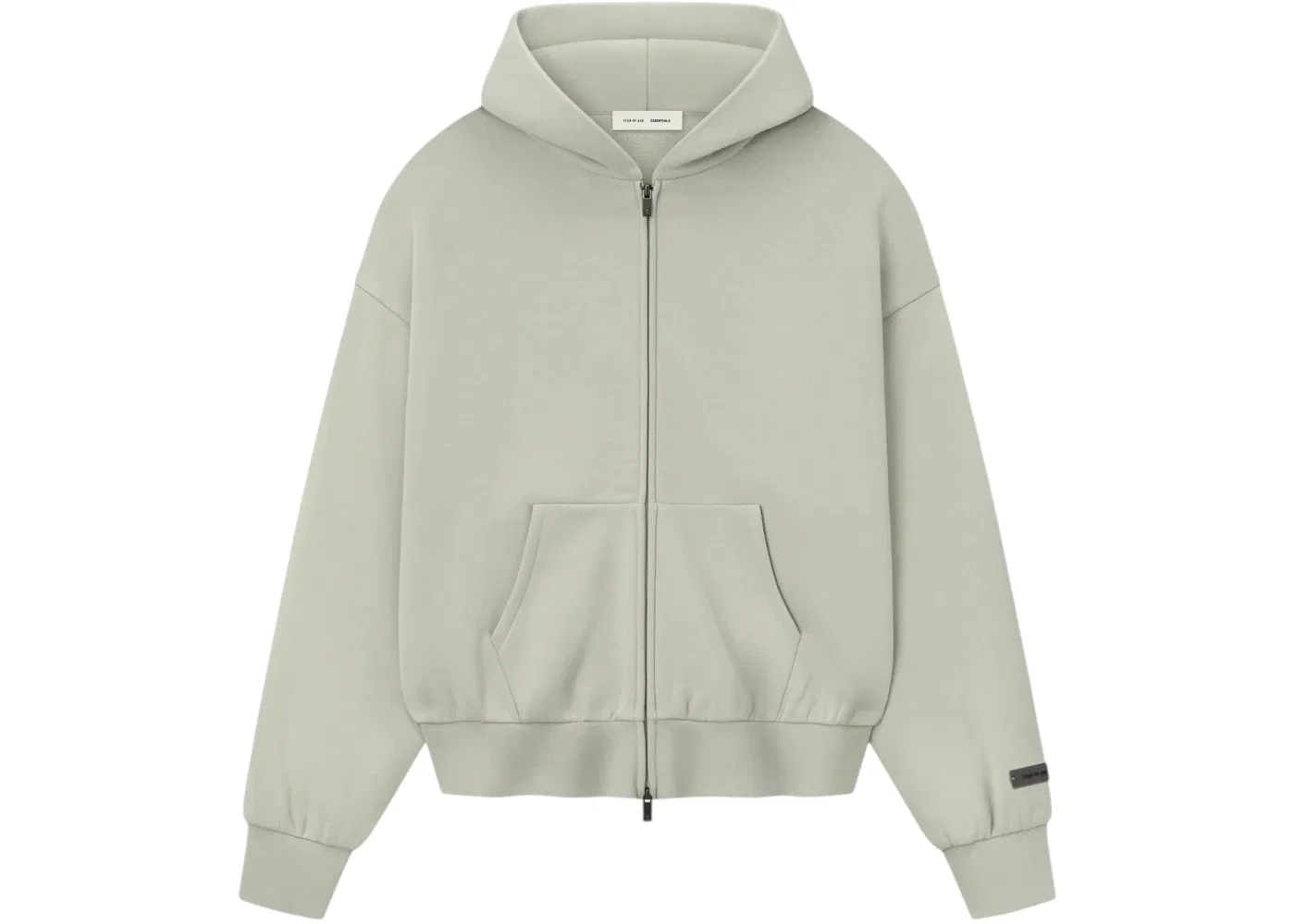 Мужская худи на молнии Fear of God Essentials Classic Fleece Zip-Up, Abbey Stone