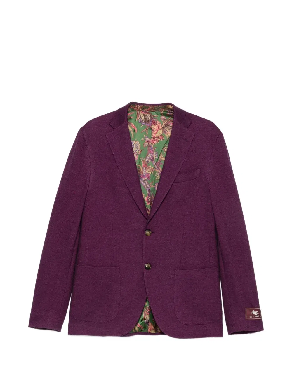 Однобортный блейзер Etro, фиолетовый