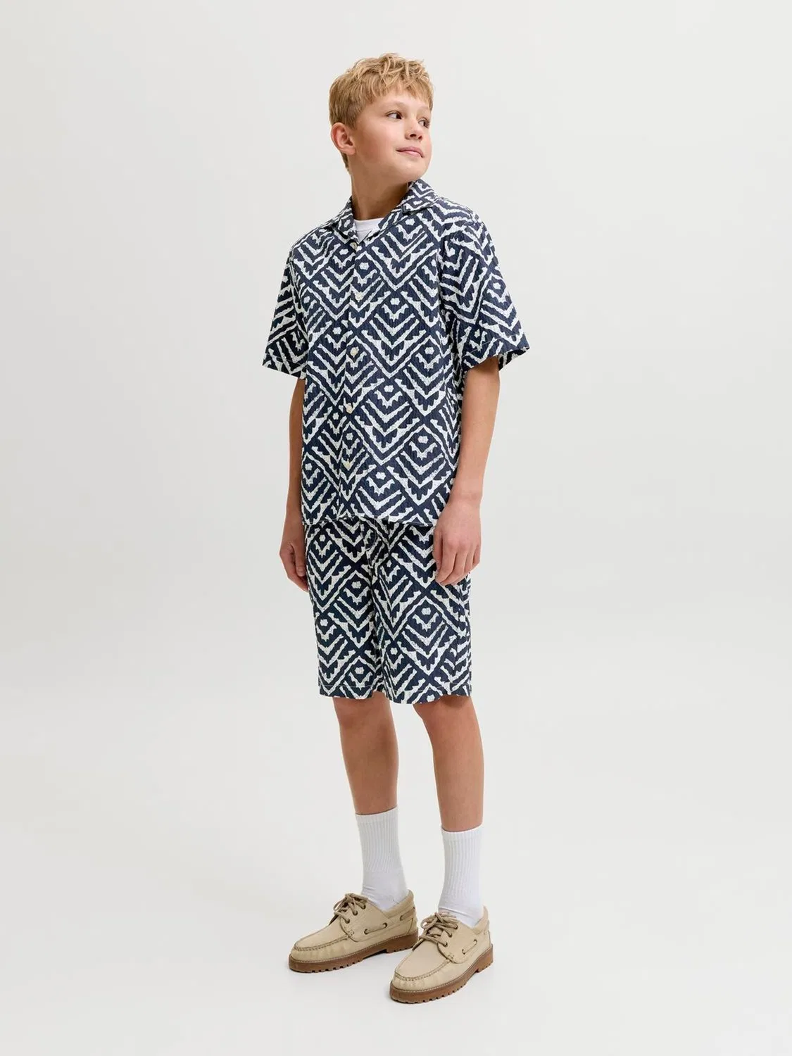 Рубашка-реглан с принтом JACK & JONES JUNIOR, синий — фото 2