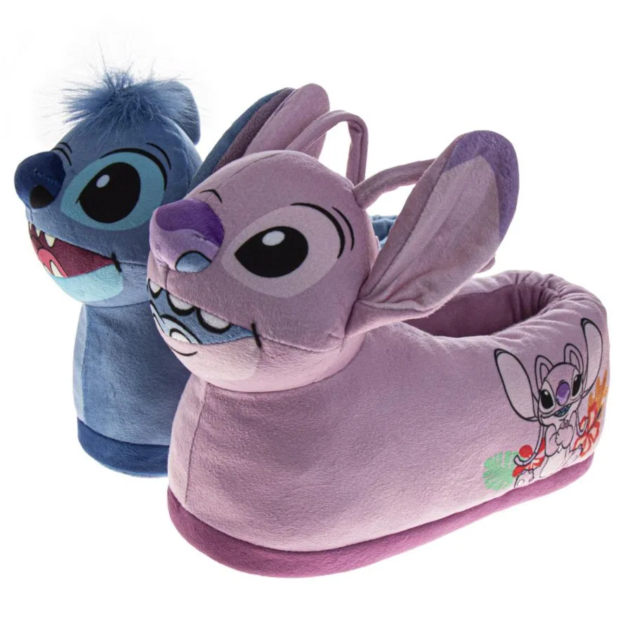 Тапочки с принтом Lilo and Stitch Disney, Pink/Blue