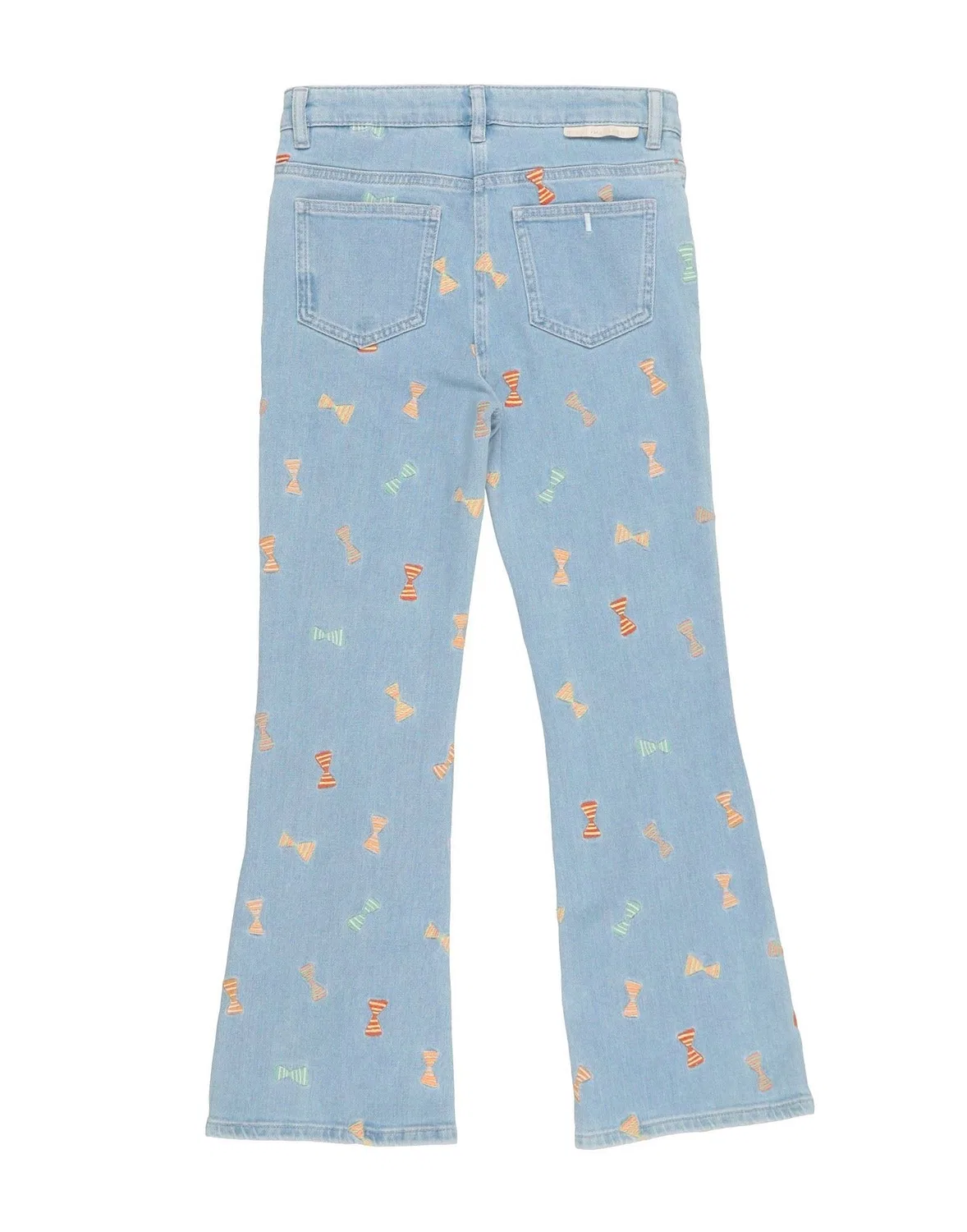 Детские джинсы для девочек выцветшие Stella Mccartney Kids, синий — фото 2