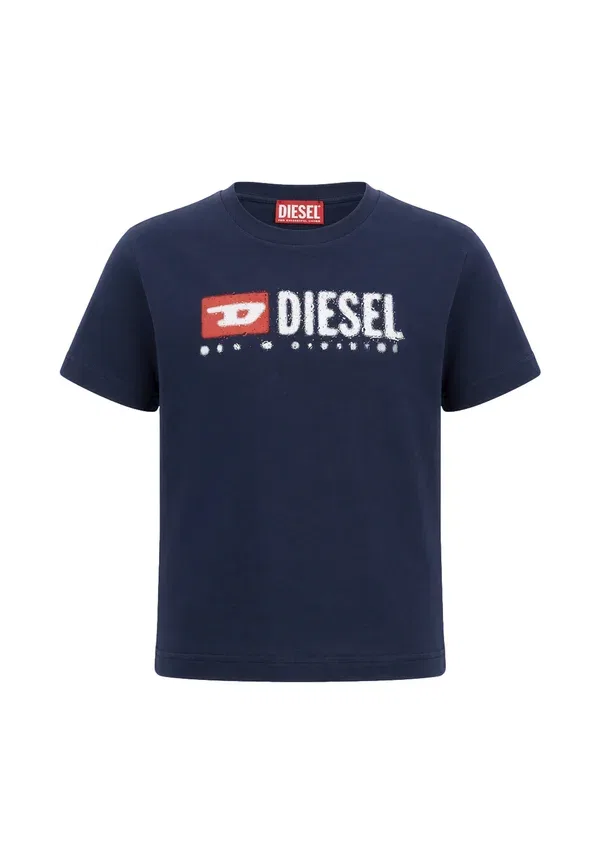 Футболка унисекс с принтом Diesel, темно-синий