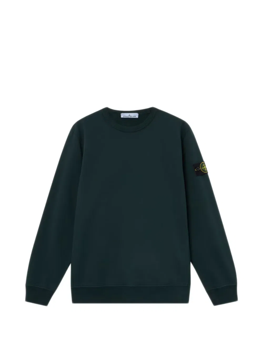 Свитшот хлопковый 6100049 Stone Island, зеленый