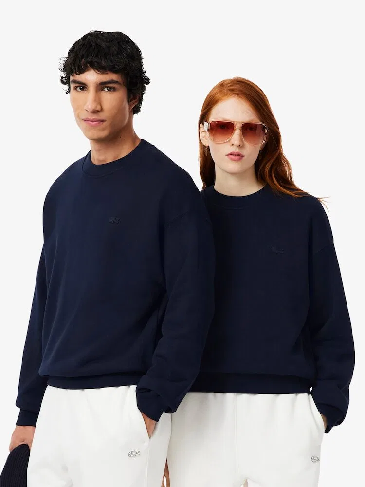 Свитер свободного кроя с круглым вырезом, модель SH7745 LACOSTE