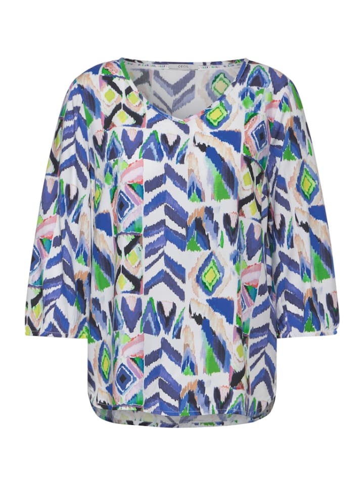 

Блуза Cecil Multicolor Print Bluse, белый