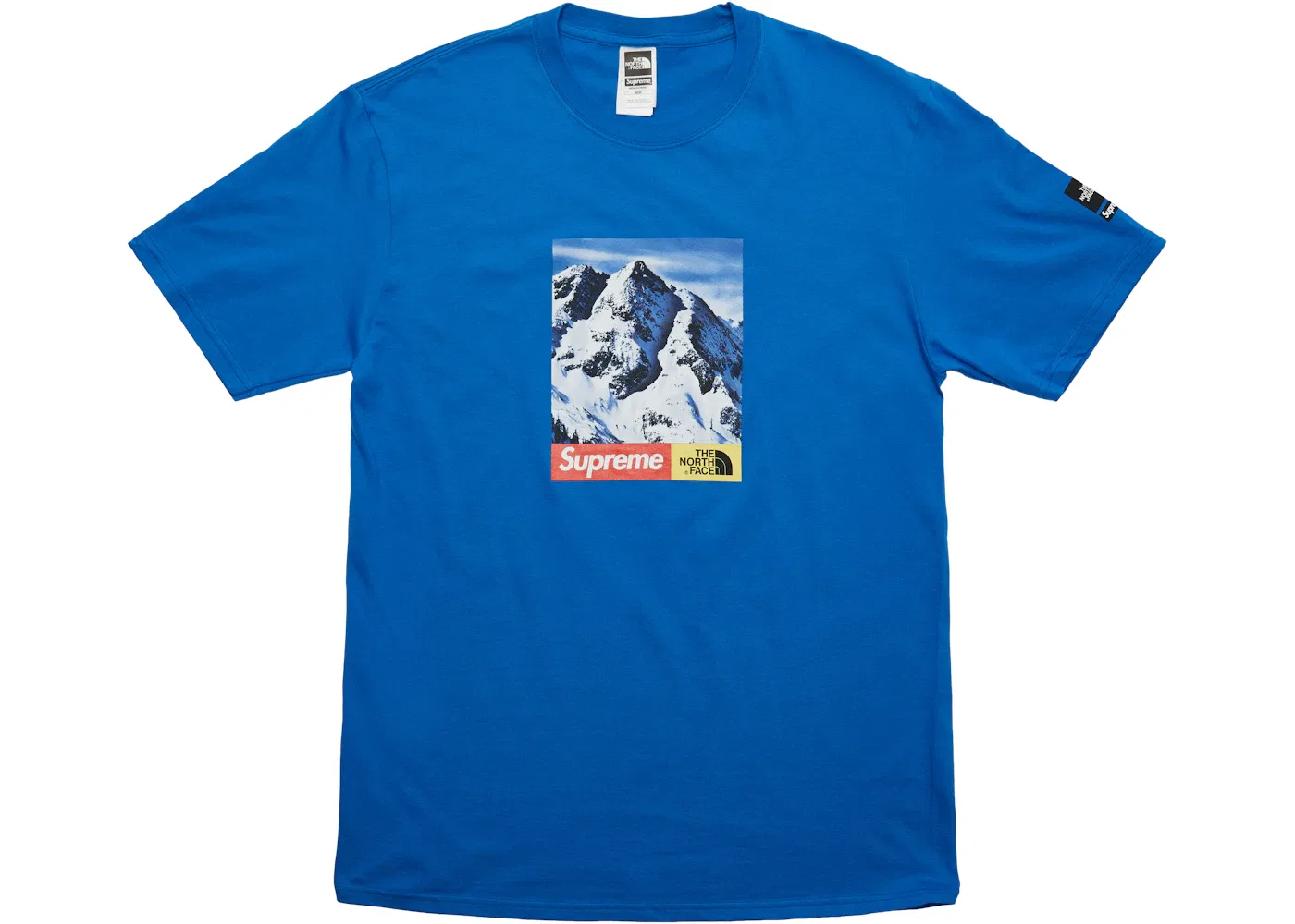 Мужская футболка с принтом Supreme The North Face Tee, Royal