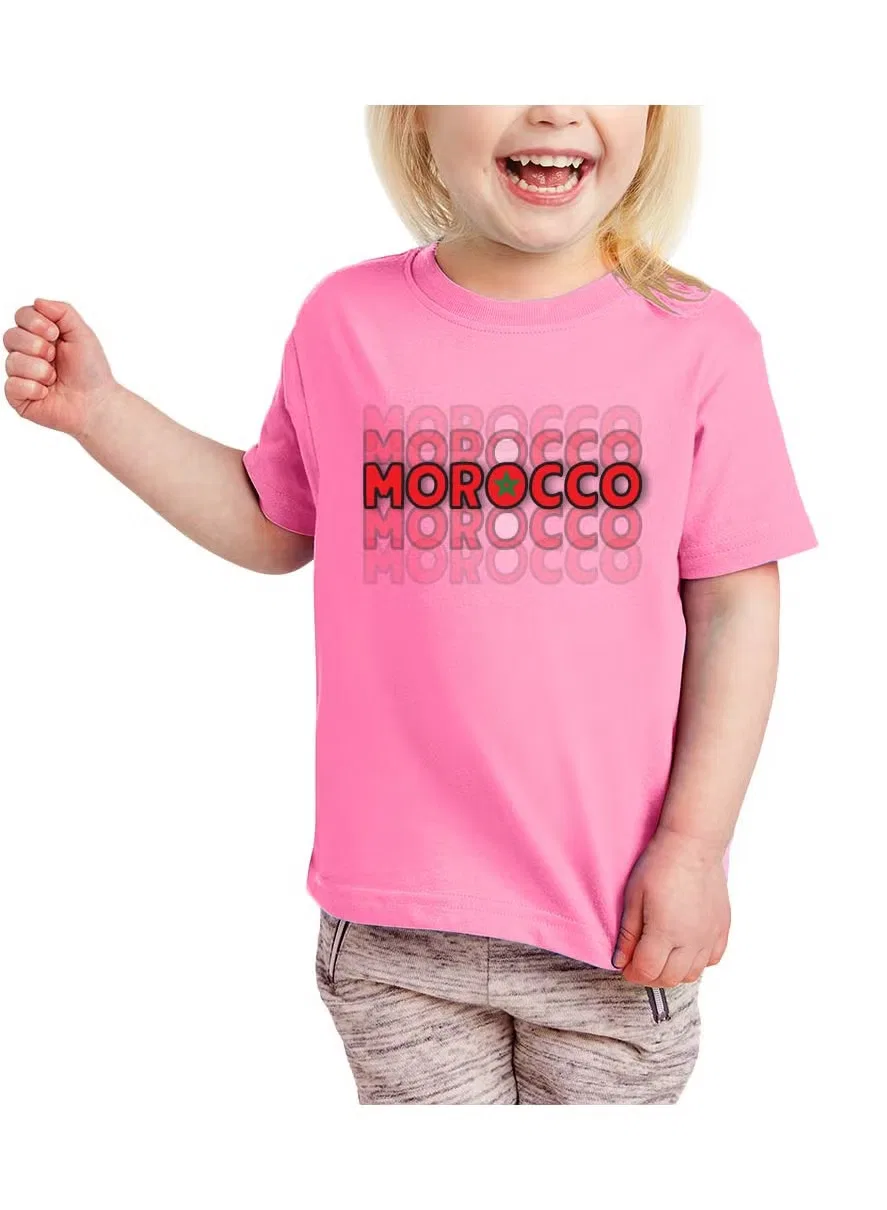 Футболка с принтом Morocco Printshop4Me, розовый