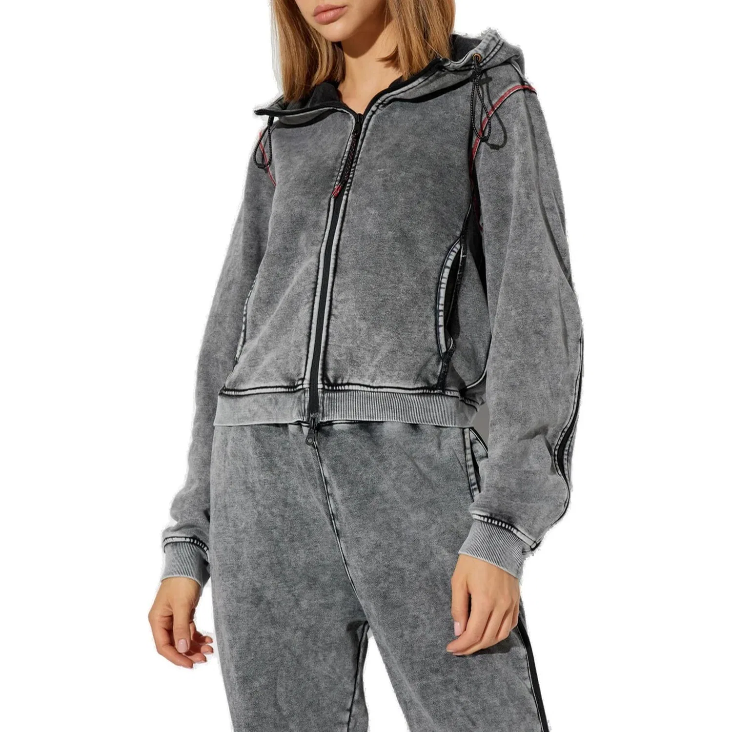 Женская джинсовая куртка DIESEL, Gray — фото 3